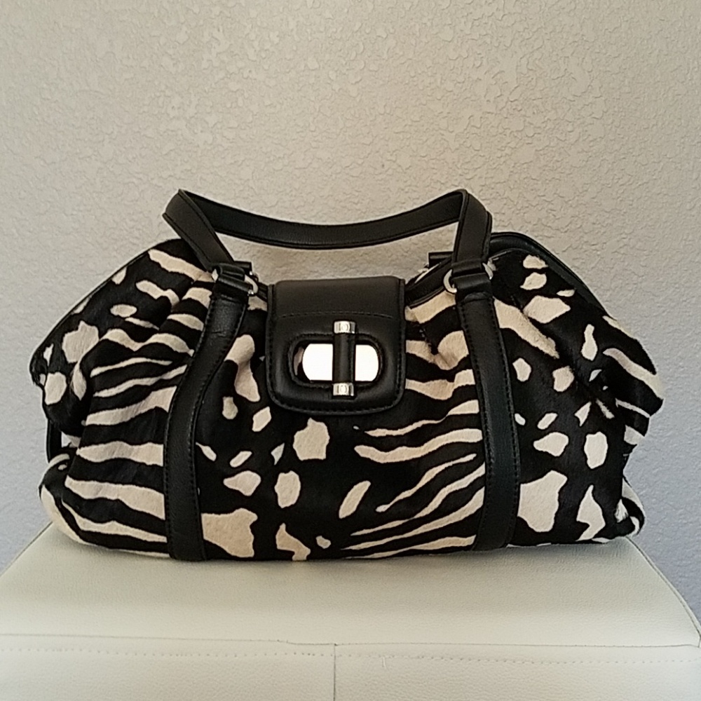 Talbots Zebra print Haircalf Satchel 🌺